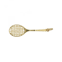 Load image into Gallery viewer, Vintage Piaget 18K Gold Tennis Racket Charm
