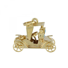Load image into Gallery viewer, 14K Gold Carriage Car Charm
