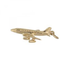 Load image into Gallery viewer, 14K Gold Airplane Charm
