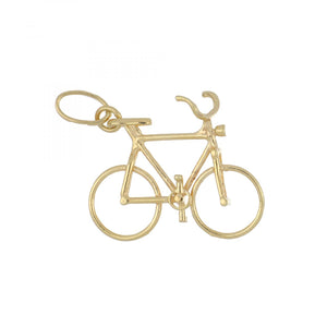 14K Gold Bicycle Charm