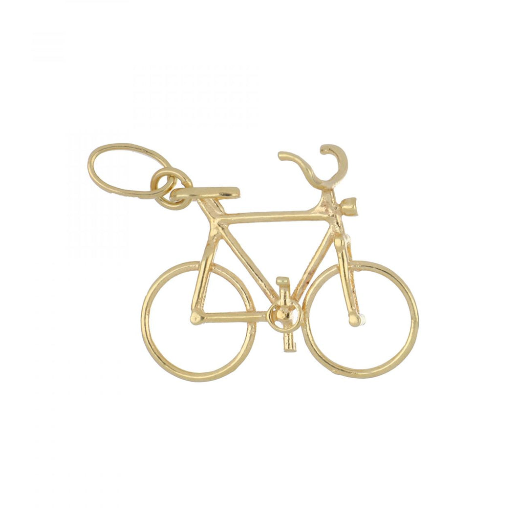 14K Gold Bicycle Charm