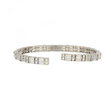 Load image into Gallery viewer, 18K White Gold Flexible Diamond Cuff Bracelet
