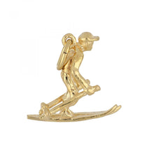 Load image into Gallery viewer, 14K Gold Skier Charm
