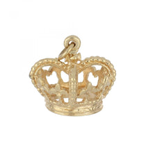 Load image into Gallery viewer, 14K Gold Crown Charm
