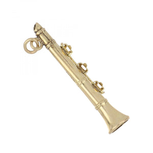 14K Gold Clarinet Charm
