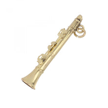 Load image into Gallery viewer, 14K Gold Clarinet Charm
