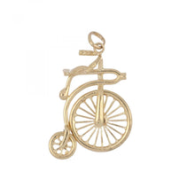 Load image into Gallery viewer, 14K Gold Unicycle Charm

