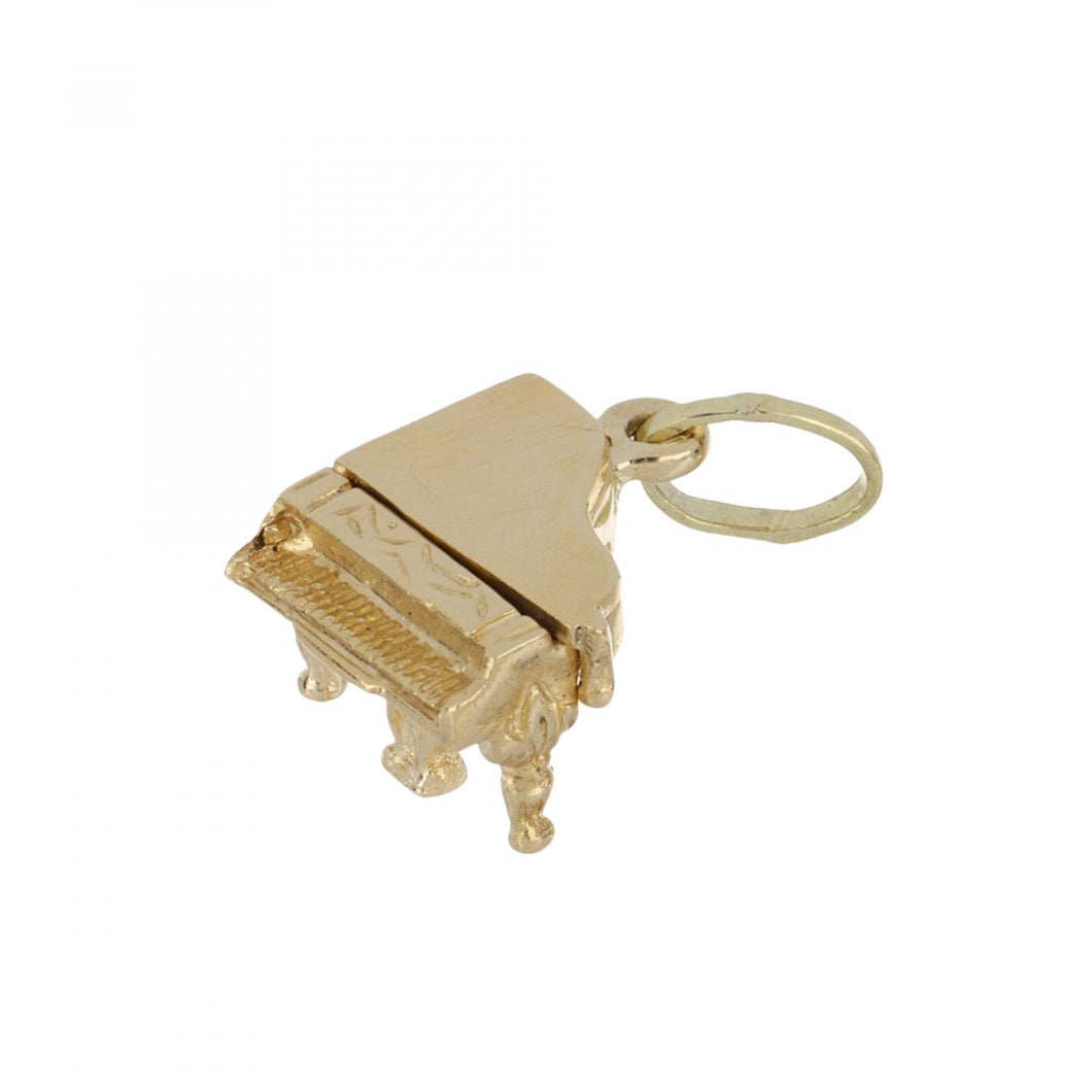 Vintage 14K Gold 1980s Piano Charm