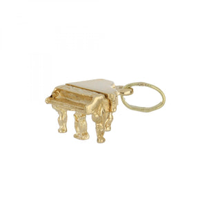 Vintage 14K Gold 1980s Piano Charm
