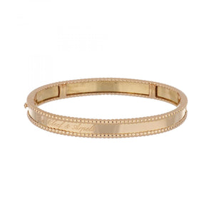 Van Cleef & Arpels 18K Rose Gold Perlee Signature Bracelet