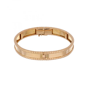 Van Cleef & Arpels 18K Rose Gold Perlee Signature Bracelet