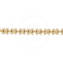 Load image into Gallery viewer, Vintage 1995 Tiffany &amp; Co. 18K Gold &quot;X&quot; Link Bracelet
