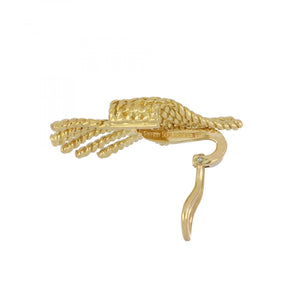 Vintage 1990s Tiffany & Co. Schlumberger 18K Gold Rope Earrings