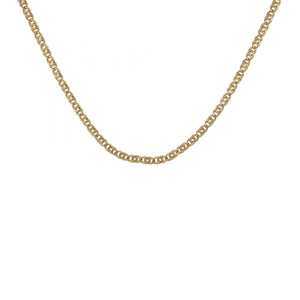 Vintage 1980s 18K Gold Knot-Link Necklace