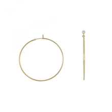Load image into Gallery viewer, Tiffany &amp; Co. Elsa Peretti 18K Gold Medium Hoop Earrings
