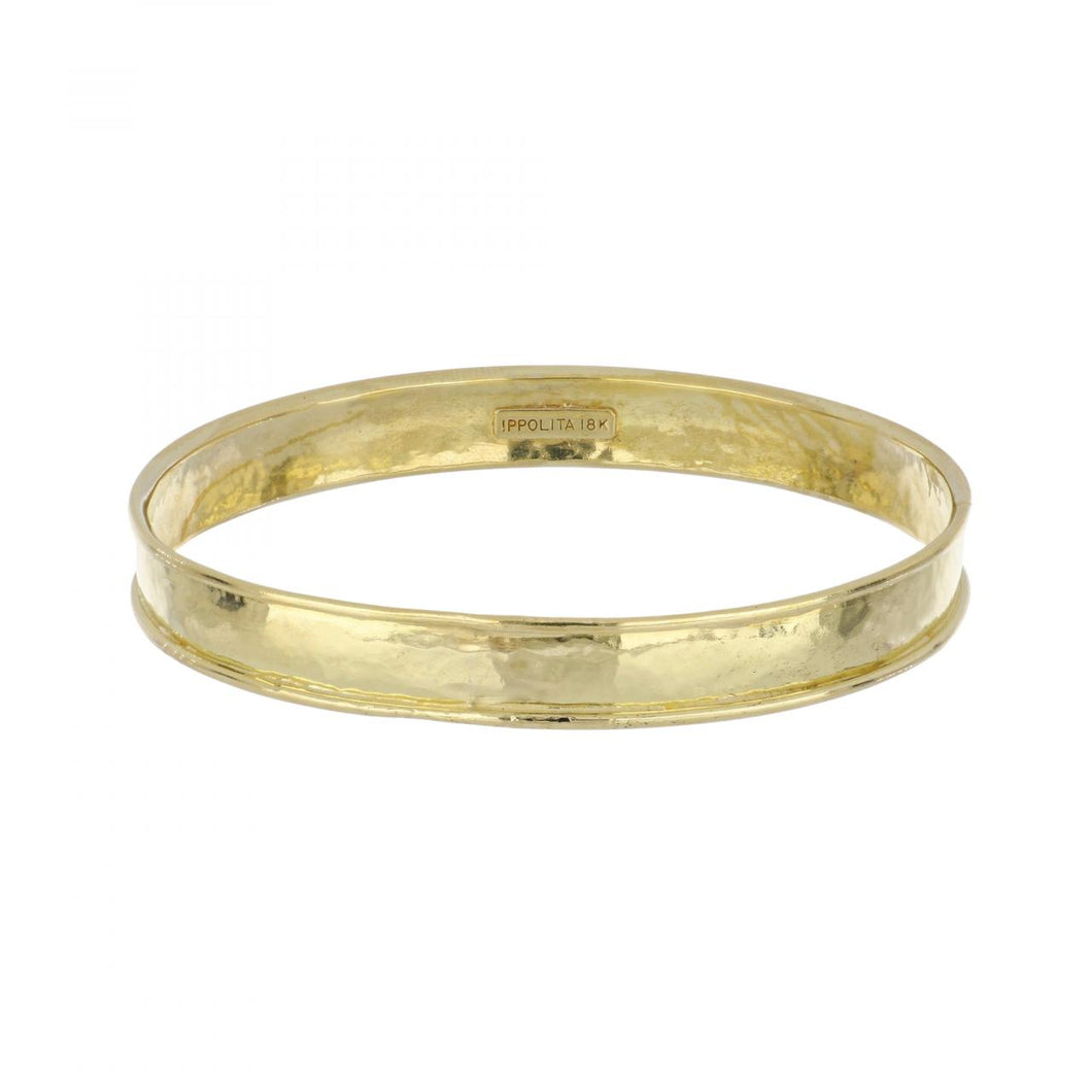 Ippolita 18K Gold Hammered Bangle