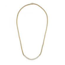 Load image into Gallery viewer, Vintage 14K Gold Diamond Bar Necklace
