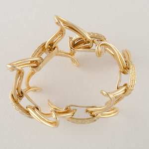 Andre Vaseur 18K Gold Wide Bracelet