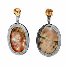 Load image into Gallery viewer, Maharaja Sterling SIlver Mother-of-Pearl Drop Earrings
