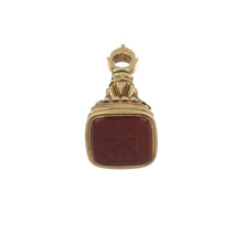 Load image into Gallery viewer, Victorian 14K Gold Watch Fob with Intaglio Seal
