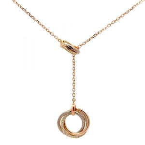 Cartier 18K Gold Trinity Lariat Necklace