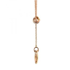 Cartier 18K Gold Trinity Lariat Necklace