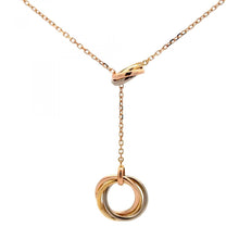 Load image into Gallery viewer, Cartier 18K Gold Trinity Lariat Necklace
