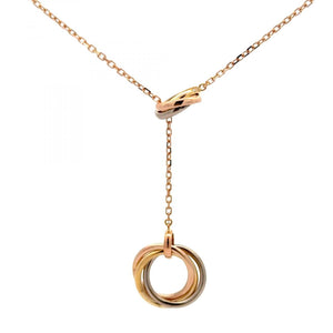 Cartier 18K Gold Trinity Lariat Necklace