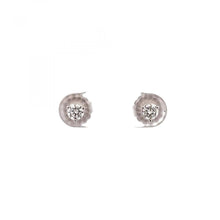 Load image into Gallery viewer, 0.34 Total Carat 18K White Gold Stud Earrings
