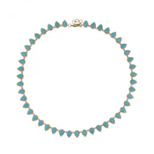 Load image into Gallery viewer, Maharaja Turquoise Necklace with Diamonds
