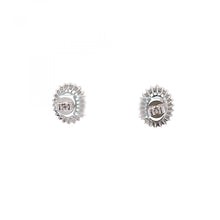 Load image into Gallery viewer, Maharaja 18K White Gold Aquamarine Stud Earrings
