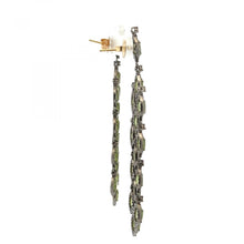 Load image into Gallery viewer, Maharaja Sterling Silver Peridot Chandelier Earrings
