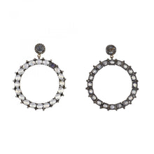 Load image into Gallery viewer, Maharaja Sterling Silver Moonstone Earrings
