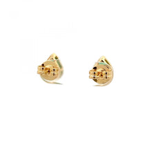 Load image into Gallery viewer, Maharaja 18K Gold Bezel-Set Emerald Stud Earrings
