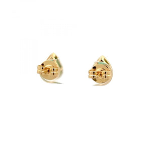 Maharaja 18K Gold Bezel-Set Emerald Stud Earrings