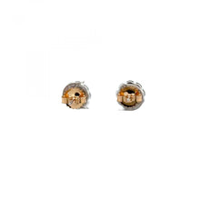 Load image into Gallery viewer, Maharaja 14K White Gold Emerald and DIamond Stud Earrings
