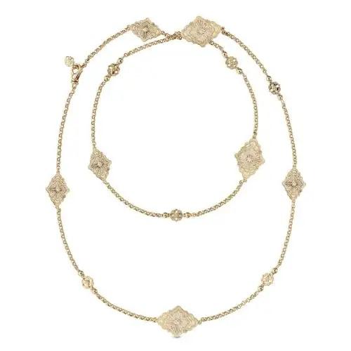 Buccellati 18K Gold 'Opera Tulle' Mother-of-Pearl Station Necklace