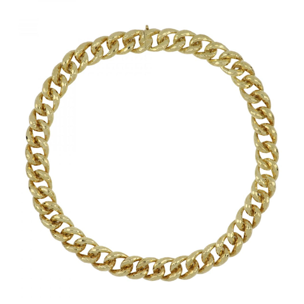 Henry Dunay 18K Gold Curb Link Collar Necklace