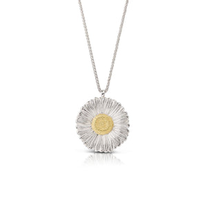 Buccellati Sterling Silver Daisy Pendant Necklace