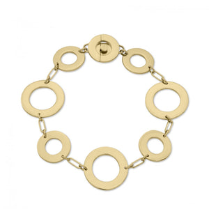 L. Klein 18K Gold Como Link Bracelet