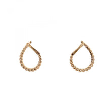 Load image into Gallery viewer, 14K Gold Curved Diamond Hoop Earrings
