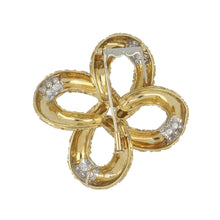 Load image into Gallery viewer, Vintage Van Cleef &amp; Arpels Textured Knot Brooch and Pendant
