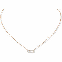 Load image into Gallery viewer, Messika 18K Rose Gold &#39;Move Uno&#39; Pavé Diamond Necklace

