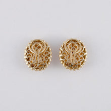 Load image into Gallery viewer, Estate Gioiel Moda 18K Gold Citrine Earrings
