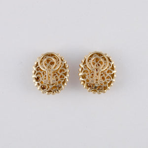 Estate Gioiel Moda 18K Gold Citrine Earrings