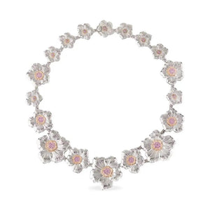 Buccellati Sterling Silver 'Blossoms' Gardenia Collar Necklace