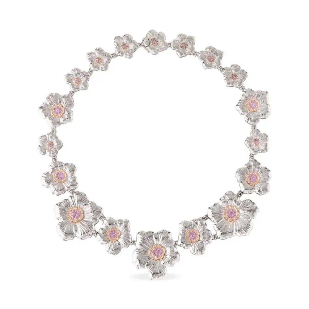 Buccellati Sterling Silver 'Blossoms' Gardenia Collar Necklace