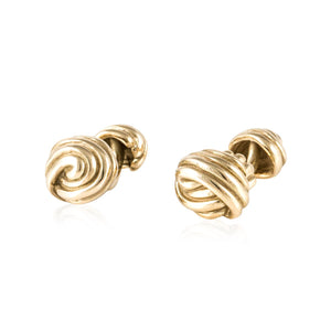 Estate Tiffany & Co. 18K Gold Knot Cufflinks