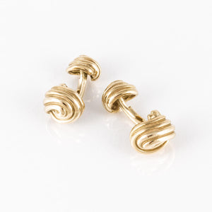 Estate Tiffany & Co. 18K Gold Knot Cufflinks