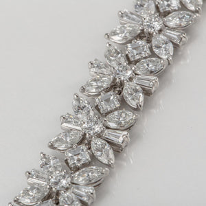 Mid-Century Platinum Cartier Diamond Bracelet